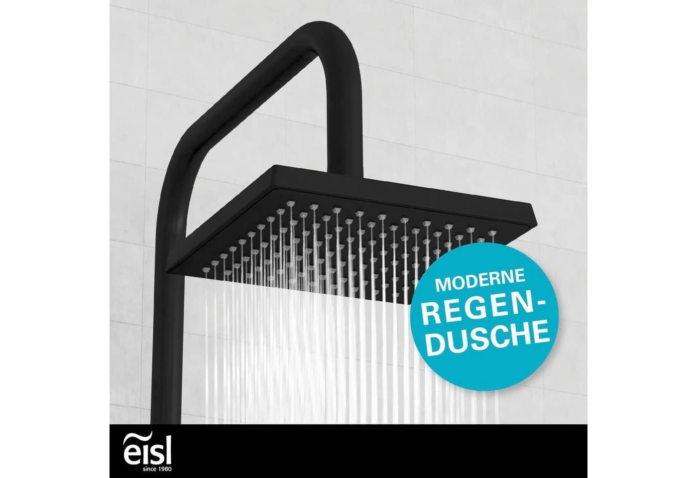 Brausegarnitur EISL "EASY ENERGY" Schwarz matt höhenverstellbar - Bild 3