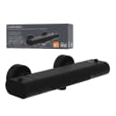 Eisl Wannenthermostat CARNEO Schwallauslauf Schwarz Matt Bild 2