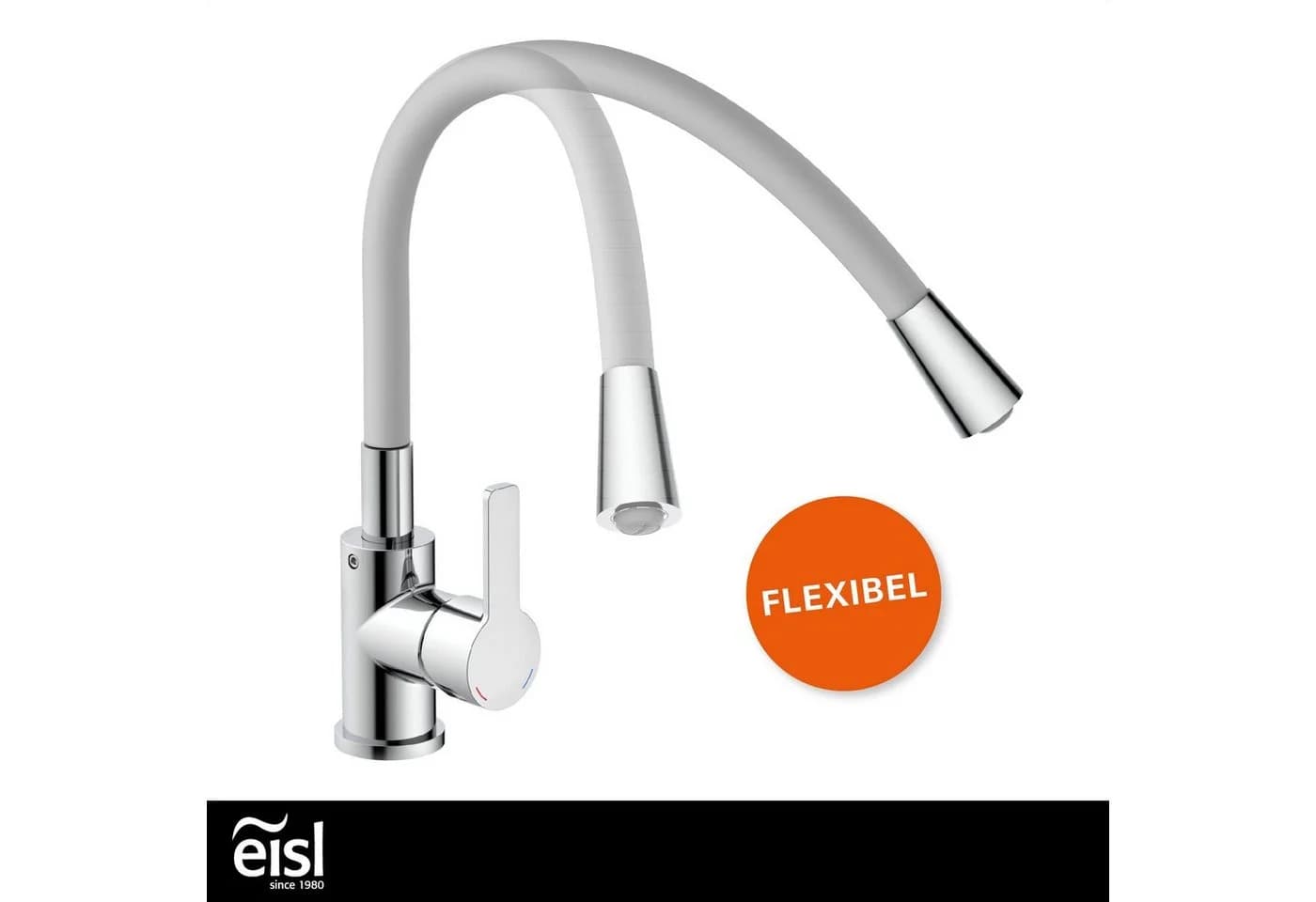 Eisl Spültischarmatur Flexo Schwarz Edelstahl 360° - Bild 4