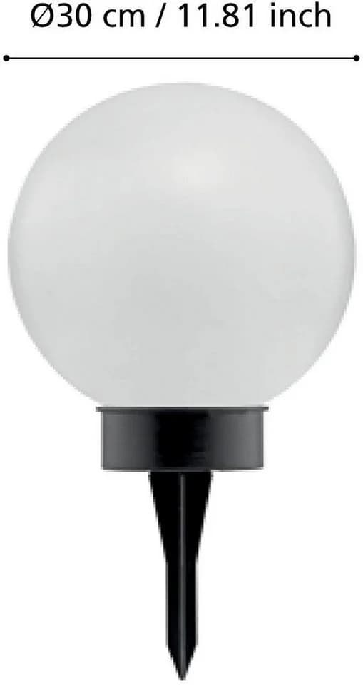 EGLO LED Solarleuchte Z_Solar, Schwarz, H:61cm Ø:30cm, Außenleuchte mit Erdspieß - Bild 4