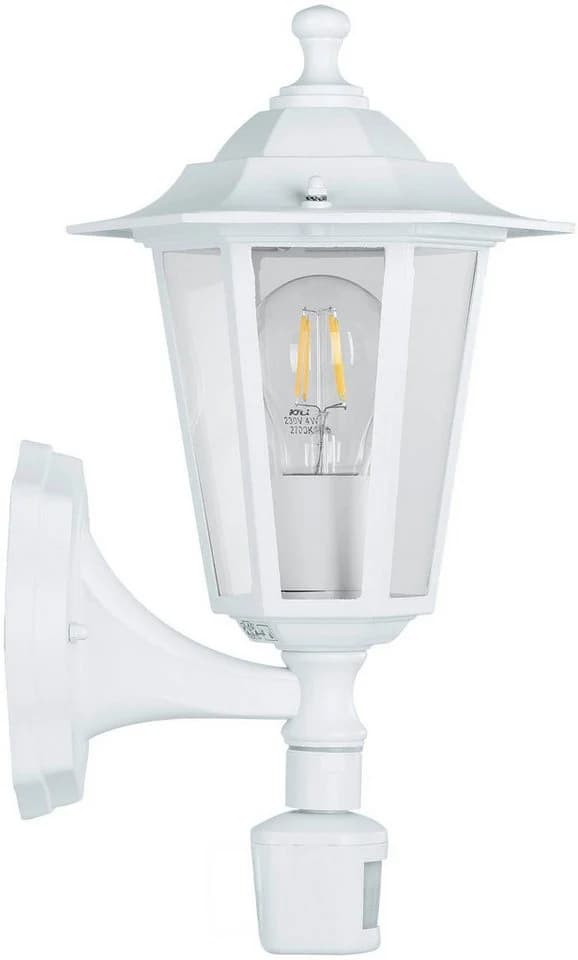 EGLO Wandleuchte Laterna 5 Außen-Wandlampe Aluguss und Glas E27 IP44 Bewegungsmelder - Bild 2