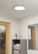 EGLO FUEVA 5 LED Deckenleuchte Rund Chrom IP44 Bild 1