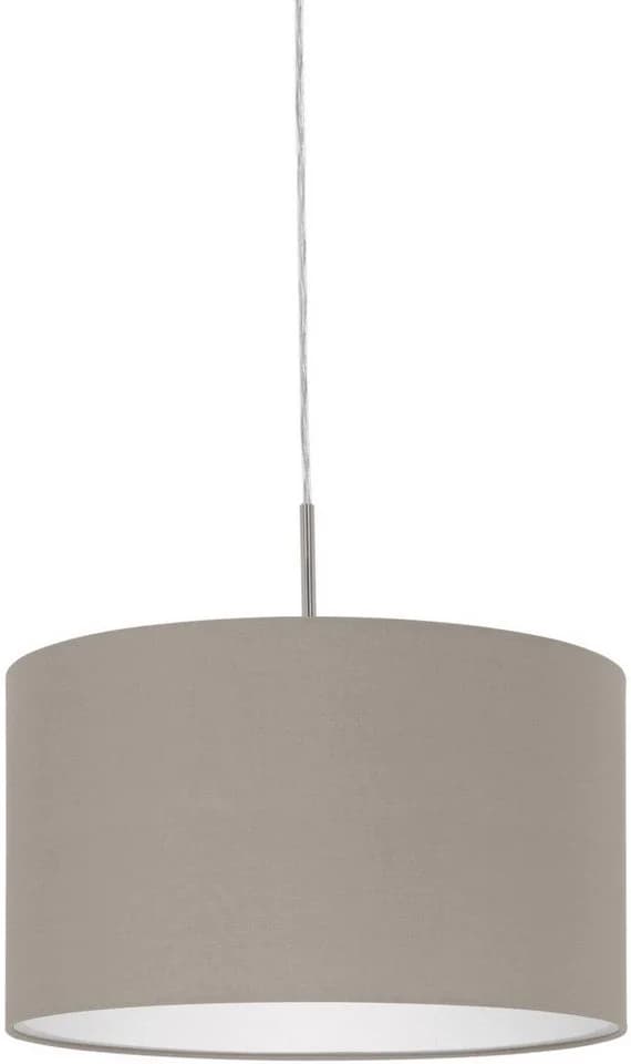 EGLO Hängeleuchte PASTERI Textilschirm Braun/Silber - Bild 2