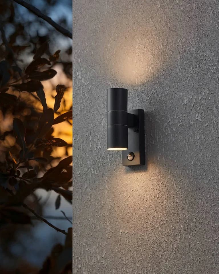 EGLO Wandleuchte Riga 5 Außen-Wandlampe LED Bewegungsmelder