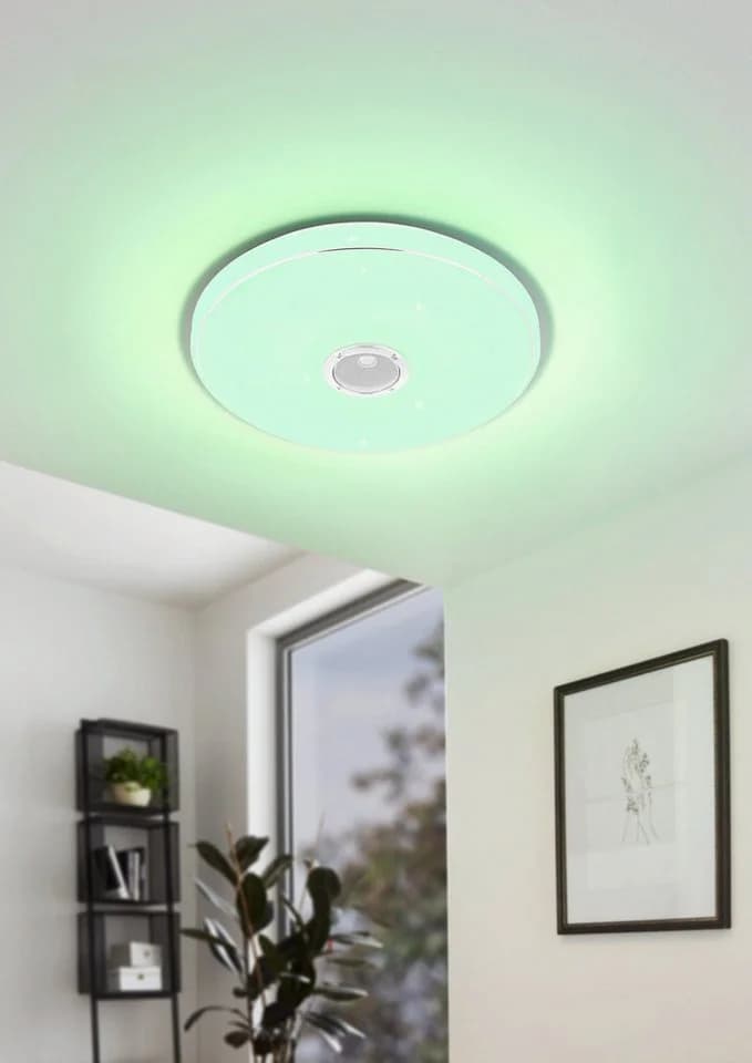 EGLO LED Deckenleuchte Milazzo mit Bluetooth-Lautsprecher und Kristalleffekt - Bild 4