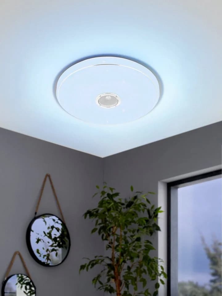 EGLO LED Deckenleuchte Milazzo mit Bluetooth-Lautsprecher und Kristalleffekt - Bild 5