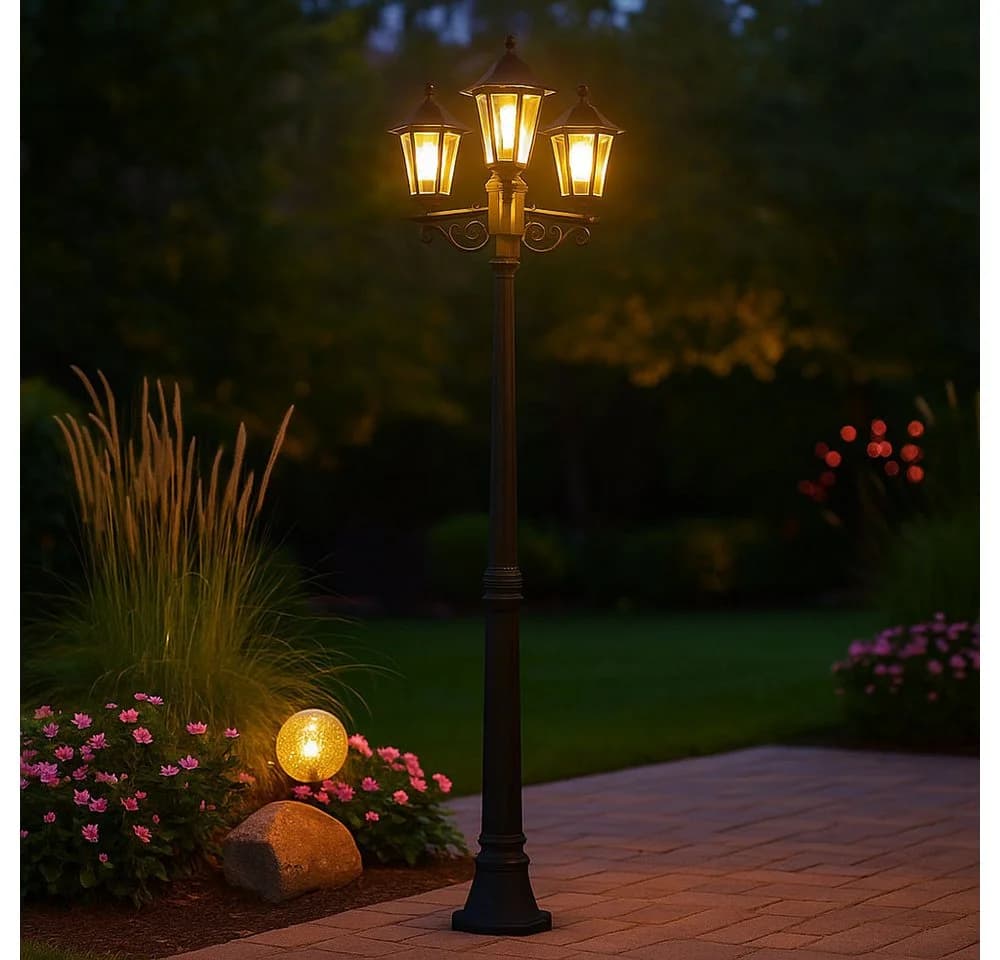 EGLO Außen-Stehlampe Kandelaber 3-flammig 200cm - Bild 4