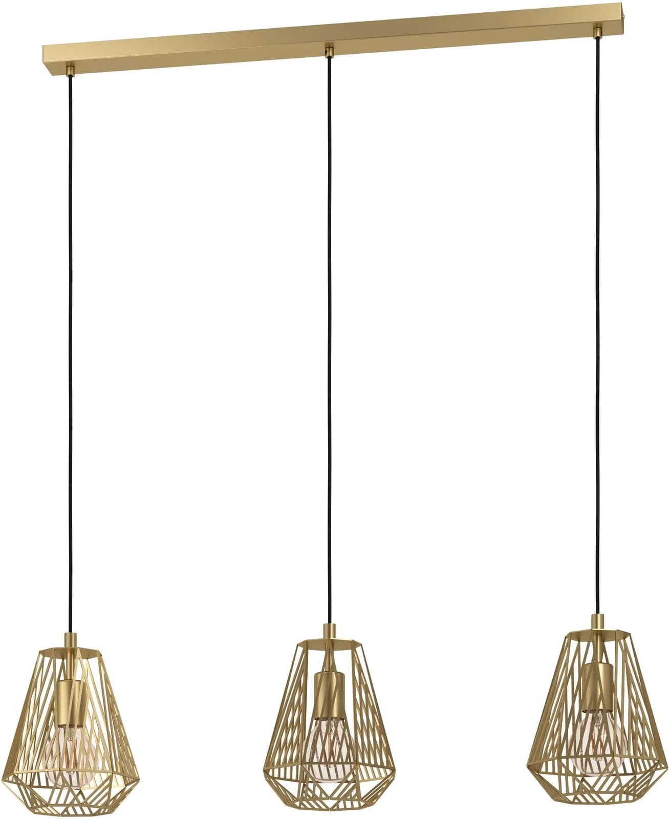 EGLO Hängeleuchte STYPE Gold Dreiflammig