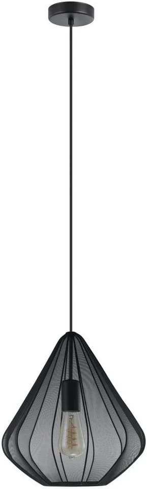 Hängeleuchte Dolwen, schwarz, Stoff, Ø 33,5 cm - Bild 3