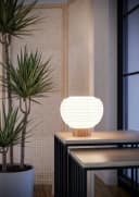 EGLO Tischleuchte Summerhill Nachttischlampe Japandi-Stil Holz Bild 1