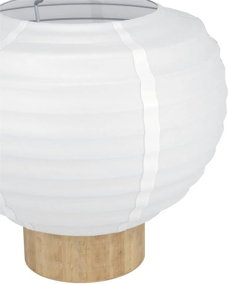 EGLO Tischleuchte Summerhill Nachttischlampe Japandi-Stil Holz - Bild 4