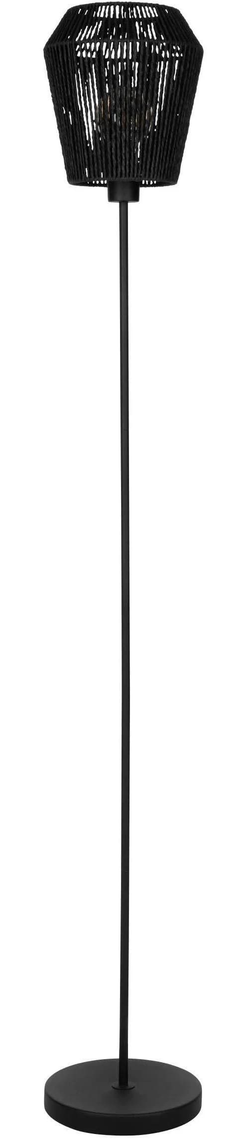 Zeitlose Stehlampe aus Stahl und Papier