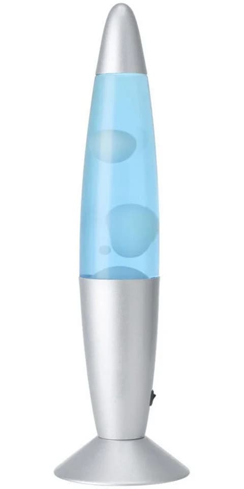 EGLO LED Tischleuchte LAVA Retro Lavalampe Blau/Silber - Bild 2