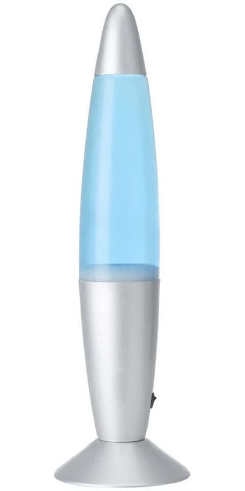 EGLO LED Tischleuchte LAVA Retro Lavalampe Blau/Silber - Bild 5