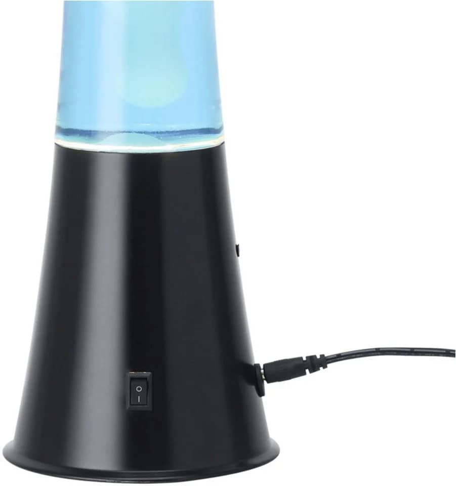 EGLO LED Tischleuchte LAVA Retro Lavalampe Blau/Schwarz - Bild 5