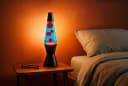 EGLO LED Tischleuchte LAVA Retro Lavalampe Blau/Schwarz Bild 1