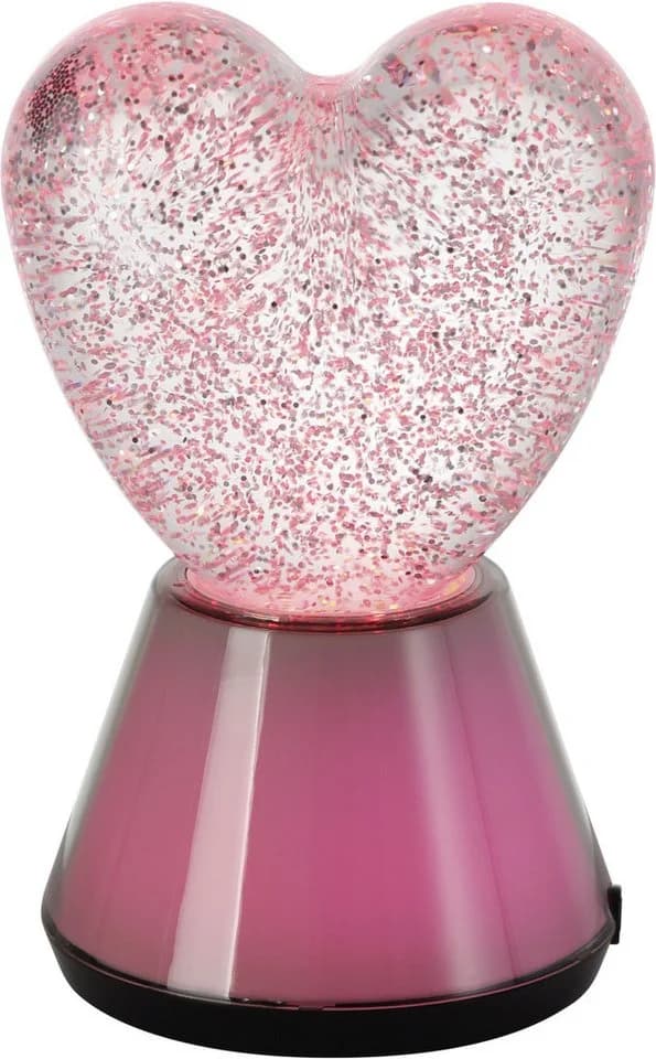EGLO LED Tischleuchte GLITTER RGB Glitzerlampe Herzform - Bild 3