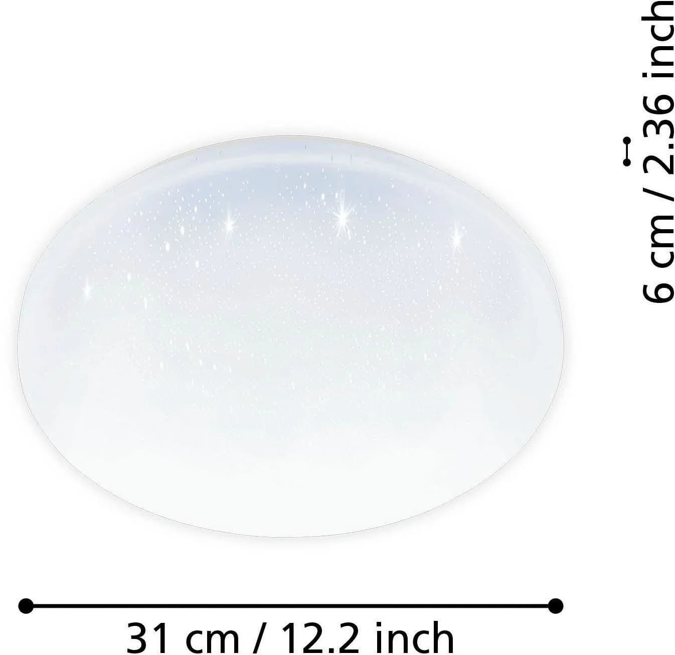 EGLO LED Deckenleuchte POGLIOLA-S Weiß Kristalleffekt Dimmbar - Bild 4