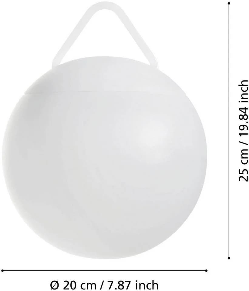 EGLO POGGIOBELLO LED Gartenleuchte Weiß RGB Akku - Bild 4