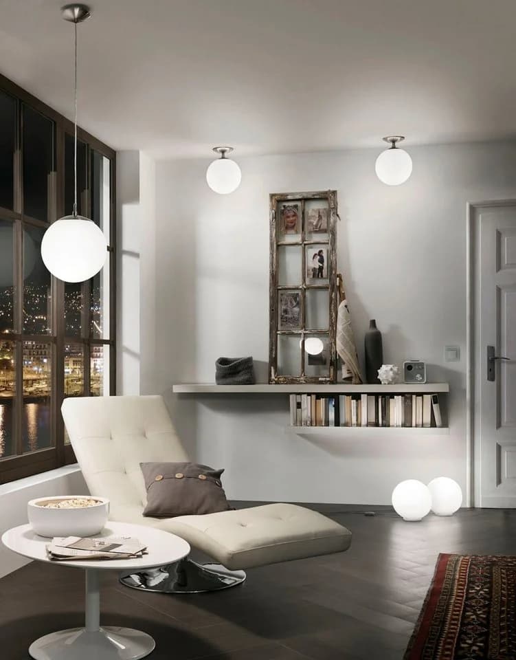 EGLO Hängeleuchte RONDO Modern Weiss Glas Esszimmerlampe