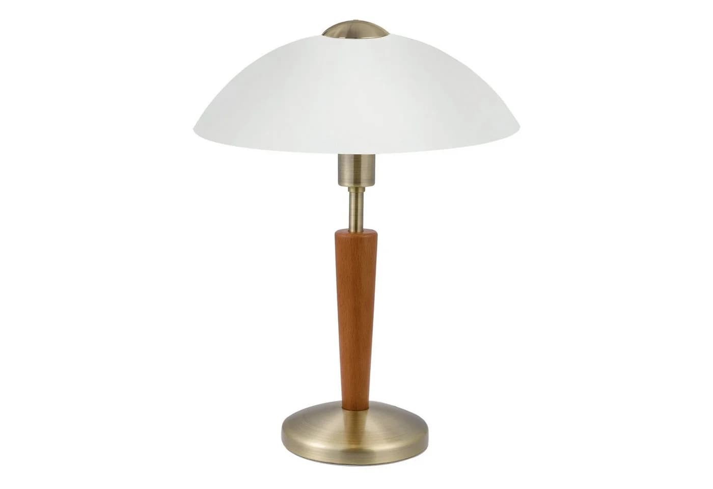EGLO LED Tischleuchte Solo 1 Brüniert Nuss Satiniertes Glas - Bild 2