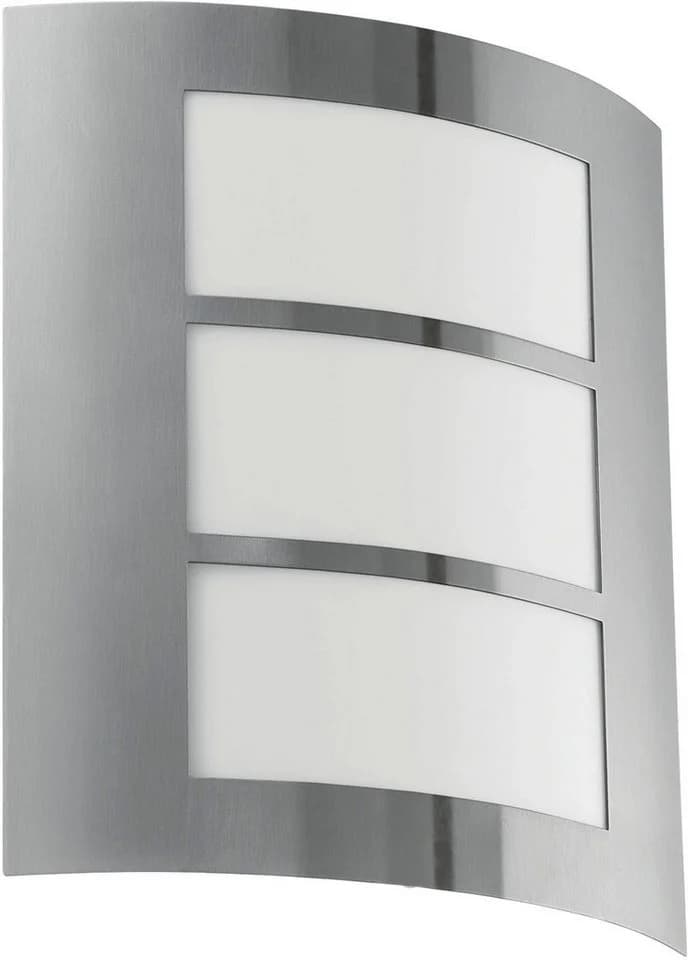 EGLO Wandleuchte City Außenbeleuchtung Silber E27 IP44 - Bild 2