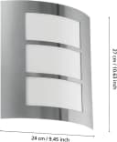EGLO Wandleuchte City Außenbeleuchtung Silber E27 IP44 Bild 5