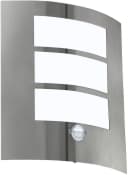 EGLO Wandleuchte City Wandlampe, Außenlampe, Edelstahl, Bewegungsmelder, IP44 Bild 2