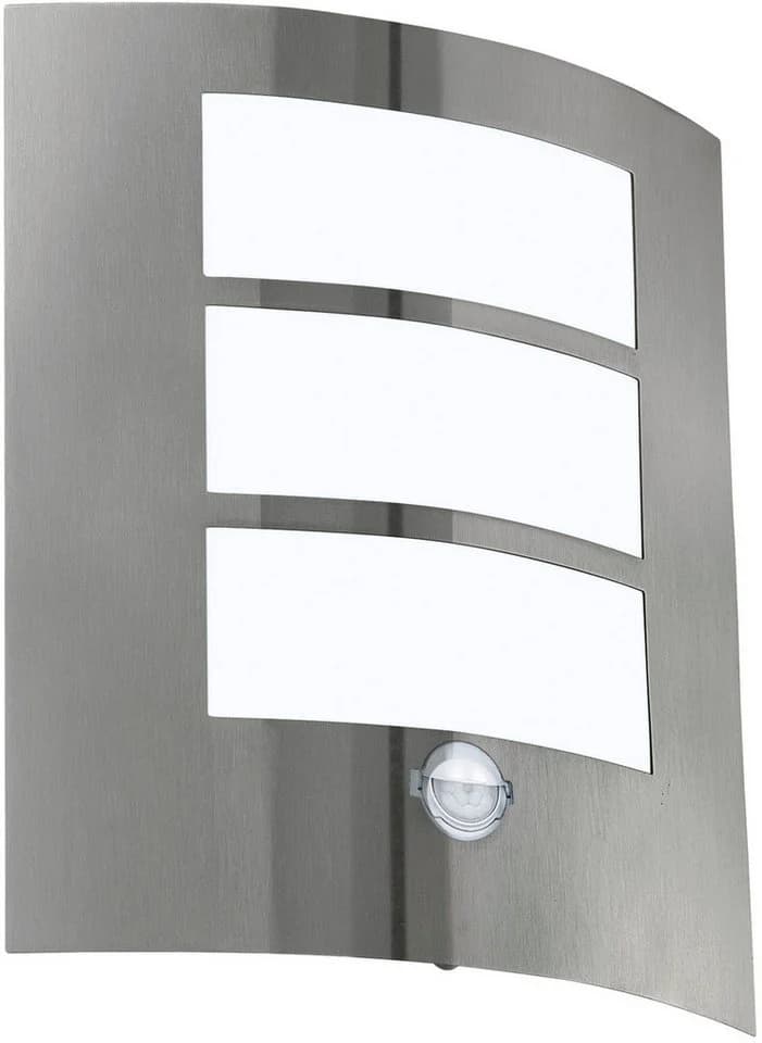 EGLO Wandleuchte City Wandlampe, Außenlampe, Edelstahl, Bewegungsmelder, IP44 - Bild 2