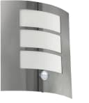 EGLO Wandleuchte City Wandlampe, Außenlampe, Edelstahl, Bewegungsmelder, IP44 Bild 3