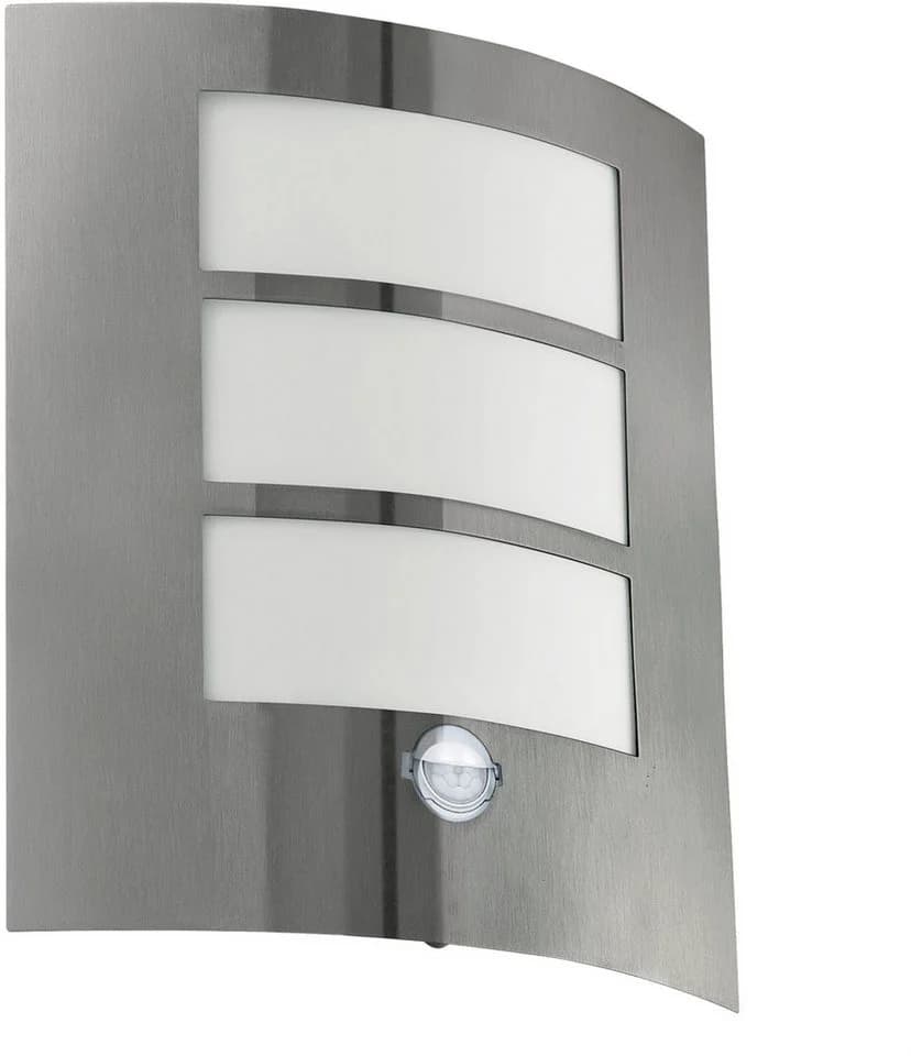 EGLO Wandleuchte City Wandlampe, Außenlampe, Edelstahl, Bewegungsmelder, IP44 - Bild 3