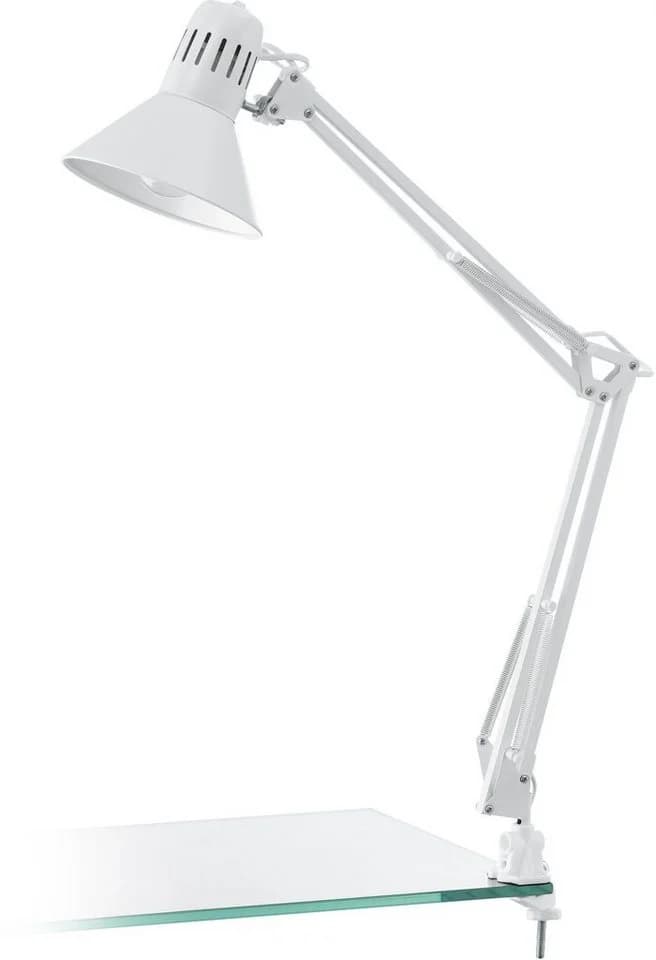 EGLO Tischleuchte FIRMO Klemmlampe Weiß E27 Industrial - Bild 2