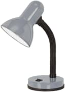 EGLO Tischleuchte BASIC Silber Wippschalter E27 Fassung Bild 2