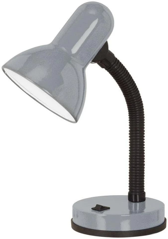 EGLO Tischleuchte BASIC Silber Wippschalter E27 Fassung - Bild 2