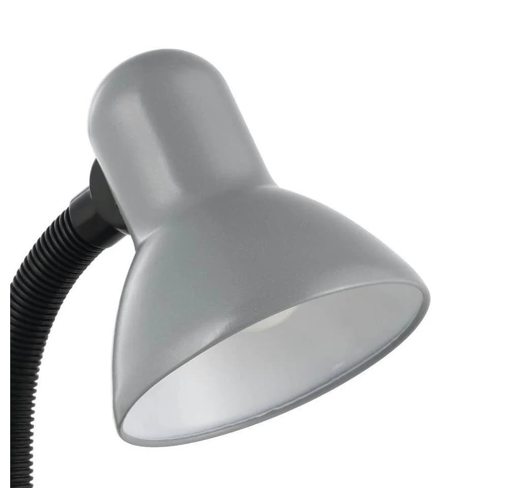 EGLO Tischleuchte BASIC Silber Wippschalter E27 Fassung - Bild 4