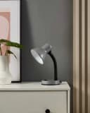 EGLO Tischleuchte BASIC Silber Wippschalter E27 Fassung Bild 5