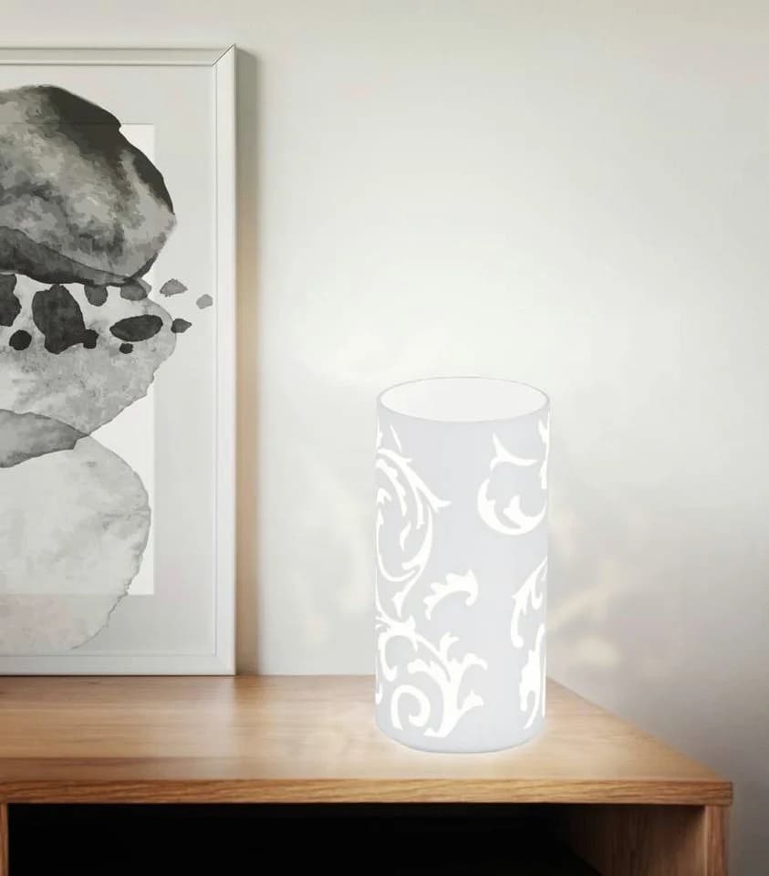 EGLO Tischleuchte GEO Weiß Opalmattes Glas