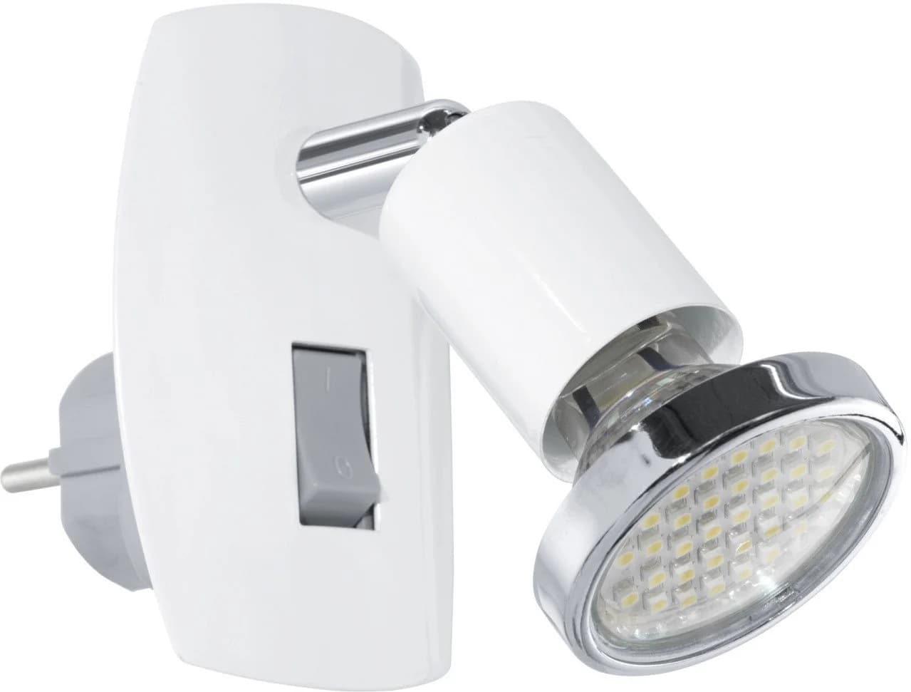 EGLO LED Steckdosenspot Mini 4 weiß chrom mit GU10 Fassung - Bild 2