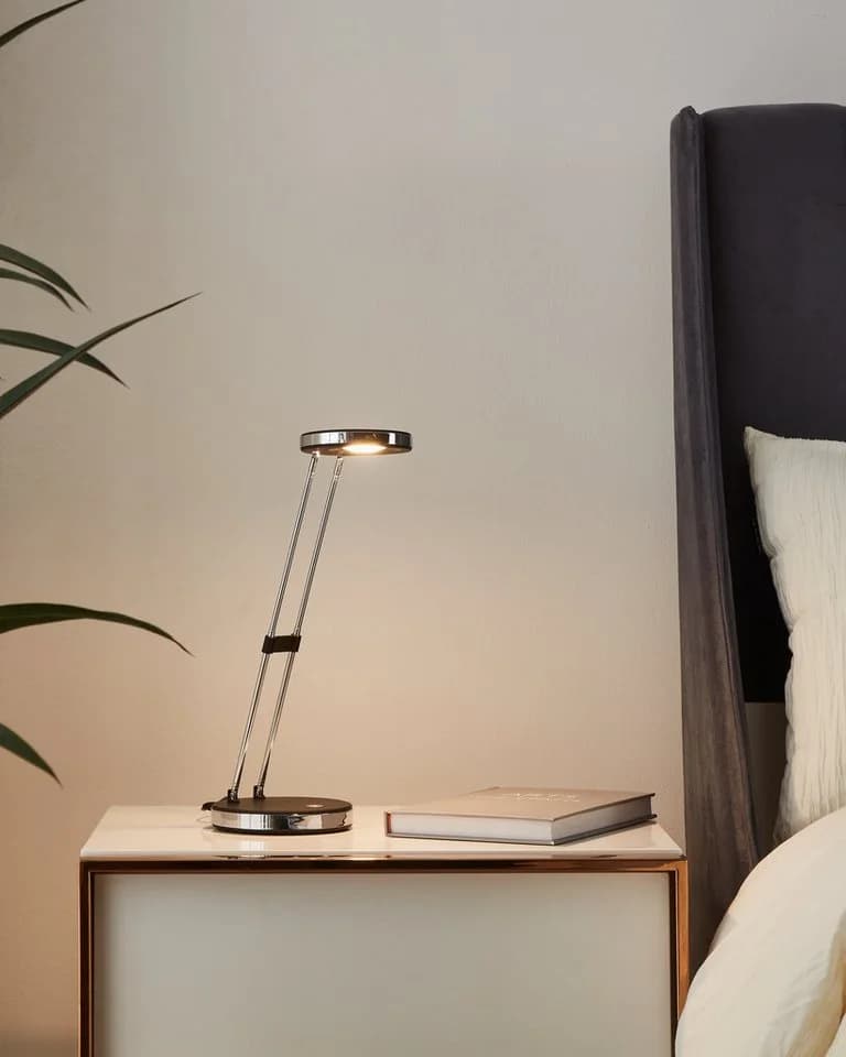 EGLO LED Tischleuchte Gexo Schwarz Chrom