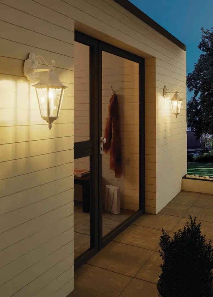 EGLO Wandleuchte Navedo Außen-Wandlampe Laternen-Design