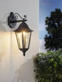 EGLO Wandleuchte Navedo Außen-Wandlampe Laternen-Design Bild 1