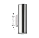 Eglo LED Außen-Wandleuchte Riga Edelstahl Silber IP44 Bild 4