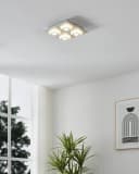 EGLO LED Deckenleuchte Masiano Alu gebürstet warmweiß Bild 1