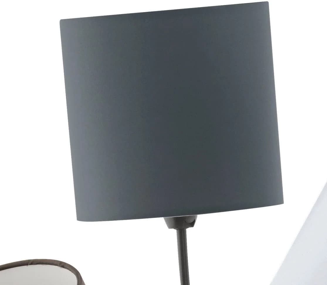 EGLO Stehlampe Maronda 3-fach mit Fußschalter Anthrazit/Weiß/Braun/Schwarz