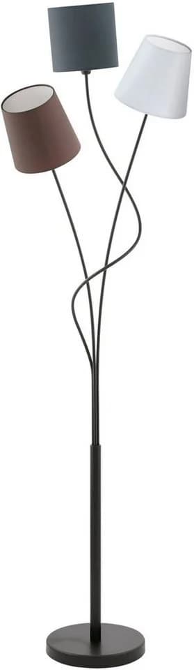 EGLO Stehlampe Maronda 3-fach mit Fußschalter Anthrazit/Weiß/Braun/Schwarz - Bild 2