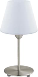 EGLO Tischleuchte DAMASCO 1 Weiß Nickel Matt E14 Bild 2