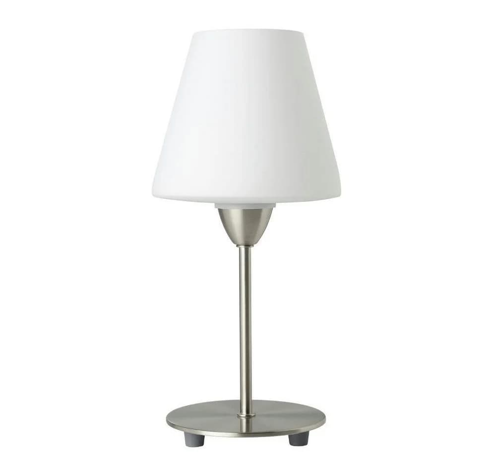 EGLO Tischleuchte DAMASCO 1 Weiß Nickel Matt E14 - Bild 3