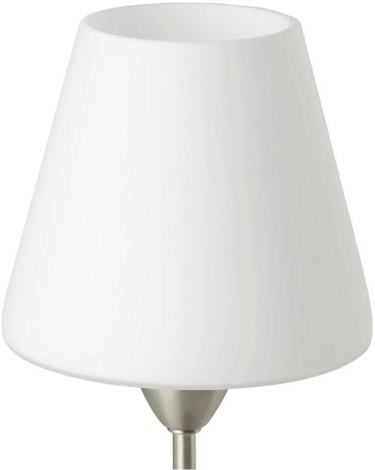 EGLO Tischleuchte DAMASCO 1 Weiß Nickel Matt E14 - Bild 4