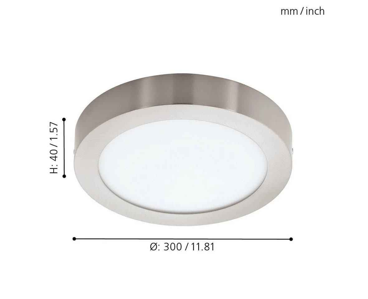 EGLO connect Fueva-C Deckenlampe rund 30cm nickel - Bild 3