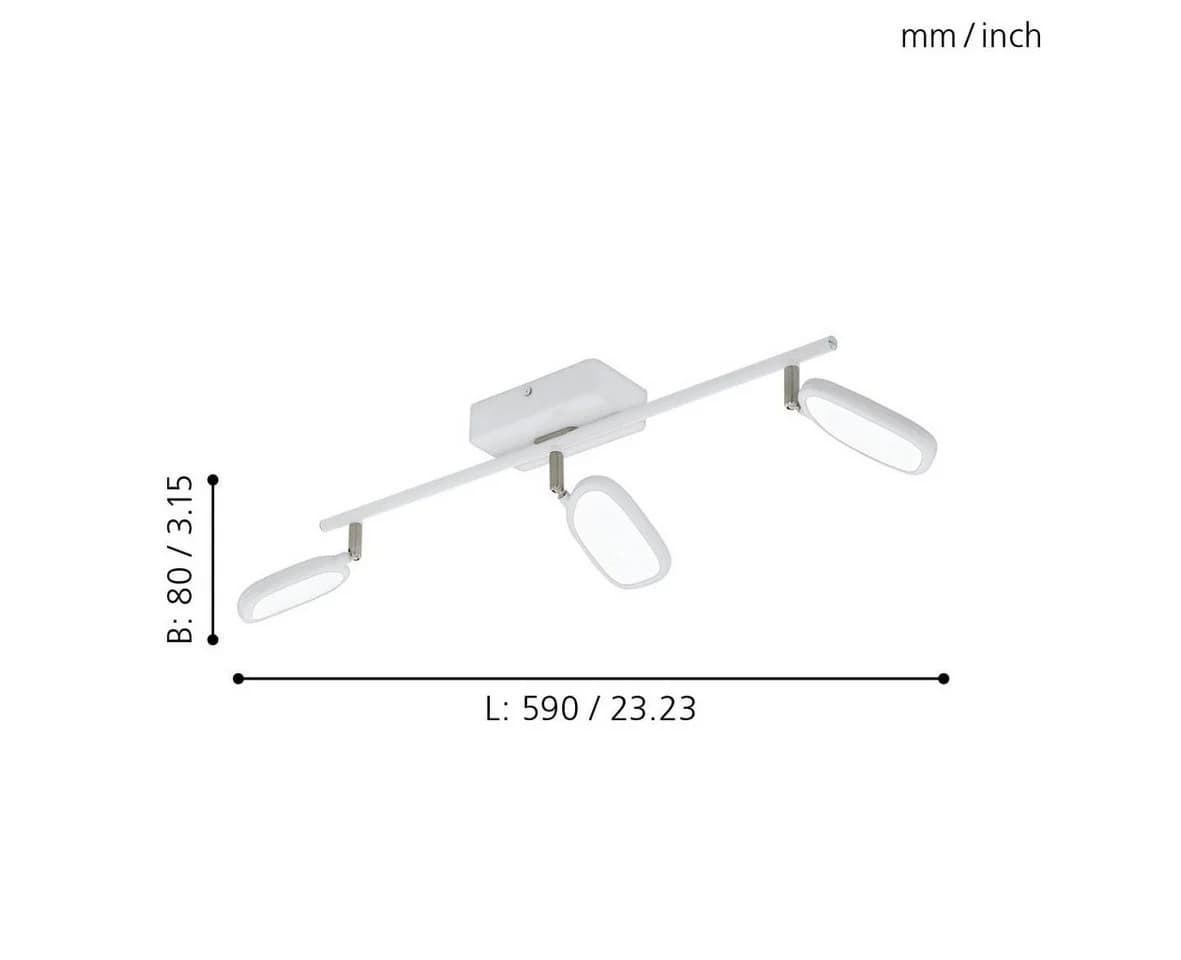 EGLO connect Palombare-C LED-Deckenstrahler 3flg. Smart Bluetooth Steuerung - Bild 4
